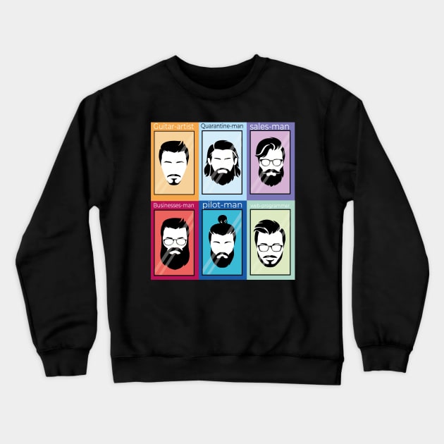 Quarantine haircut Crewneck Sweatshirt by JHFANART